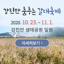 강진만 춤추는 갈대축제 2020. 10. 23. ~ 11. 1. 강진만 생태공원 일원 자세히보기